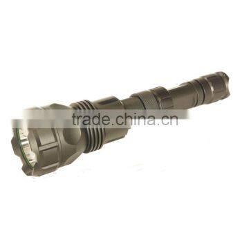 High power rechargeable aluminium led flashlight USB INPUT & OUTPUT power bank tactical flashlight
