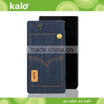 Denim Cases with RFID Card for xperia z