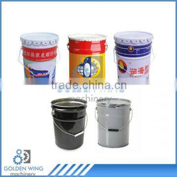 Semi Automatic 10-25L Paint Bucket Pail Barrel Tin Can Making Machine Production Line