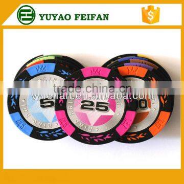 13.5g cheap custom poker chips clay game chips oem sticker