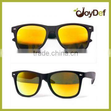 free sample yellow mirror lens promotional sunglasses/cheap mirror lens sunglasses