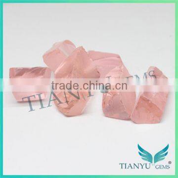 China gemstone factory rough gemstones bulk for sell pink nano sital stones rose quartz stone prices