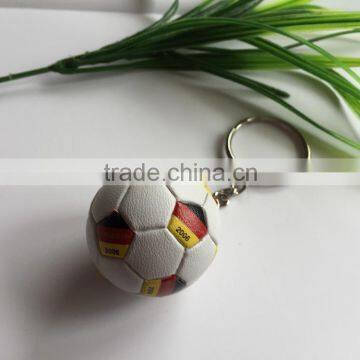 2016 Olymplic games PVC soccer keychain, Germany flag football keychain