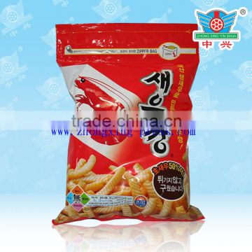 Custom printed heat seal laminated plastic potato chips packaging bag