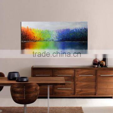 Stretched Colorful Canvas Art Oil Painting