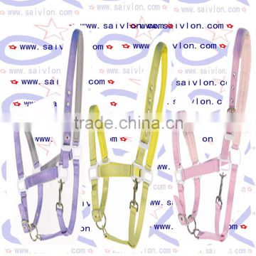 Adjustable Premium Nylon Halte Horse riding equipment with bridle ane rein in durable