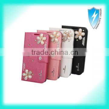 hot selling wallet case for iphone 5,crown pouch