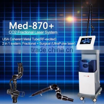 Med-870+ 2015 hot sell ablative fractional laser bipolar fractional rf USA Coherent metal tube