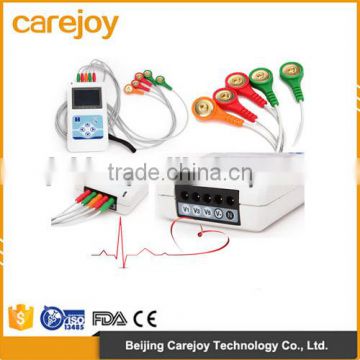 Factory price!!!CE Approved Advanced 3 channel 24-hour LCD ECG Holter recorder System with Software-Cardioscope