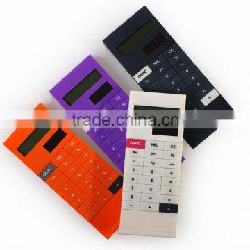 portable promotional 10 digital solar paper clip calculator