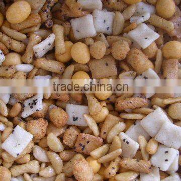 Japanese Rice Crackers and Coated Peanuts Mix