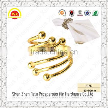 Wholesale cheap bulk napkin rings K gold plated