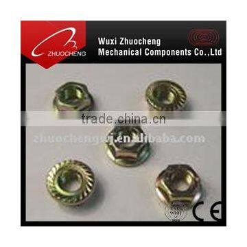 Stainless Steel din6923 serrated hexagon flange nut