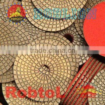 Block Teeth Diamond Polishing Pads For Long Life Polishing Stone