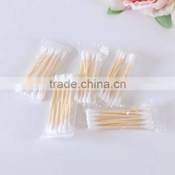 10PCS portable bamboo cotton swabs cotton buds for hotel