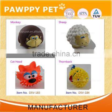 Cheap Rubber Cartoon Animal Dog Chew Toy With Squeaker photo-3