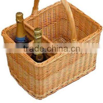 Handle Wicker Wine Basket for Carrier