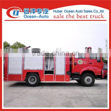 SINOTRUK HOWO 4X2 8000liter water tanker fire trucks