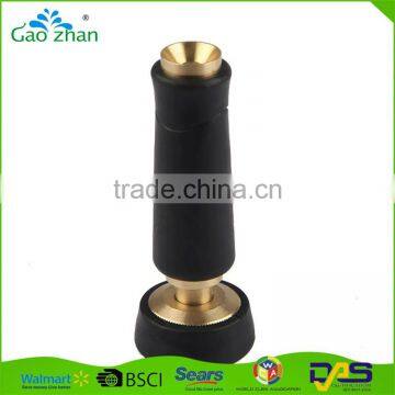 OEM Brass Metal Fire Hydrant Brass Hose Nozzle With Rubber Grip photo-2