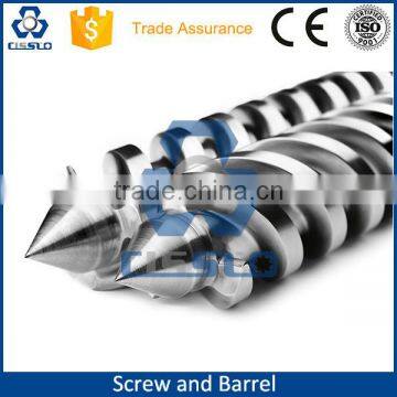 Parallel twin screw and barrel for extruder