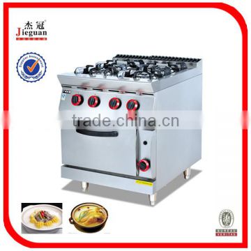 Gas Cooking Range with 4-Burner and Gas Oven