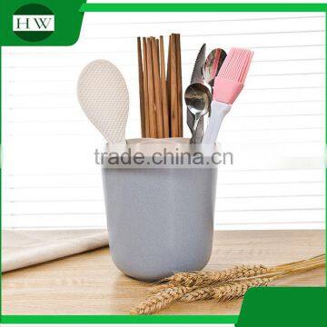 Multipurpose Eco Plastic Round Table Fork Knife Spoon Chopsticks Tableware Storage Case Bin Container Box photo-3