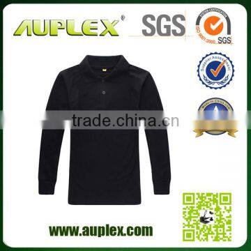 Pique Lapel Sublimation Skin Tight Dry Fit Mens Long Sleeve t Shirt Wholesale China photo-4