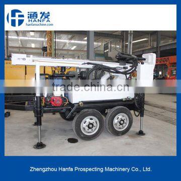 HF150T rock drilling machine with four wheels, easy to move