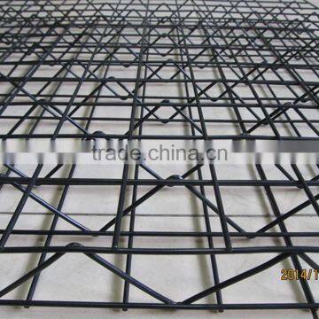 2016 the new design Powder painted black 3D trellis wire mesh panels