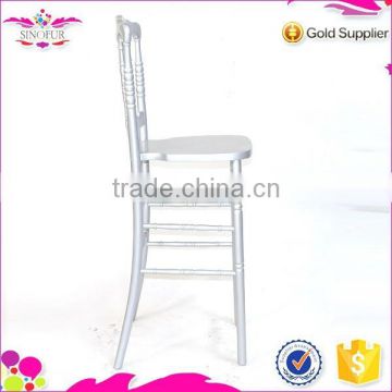 Brand new Sionfur silvery frame barstool chiavari chair