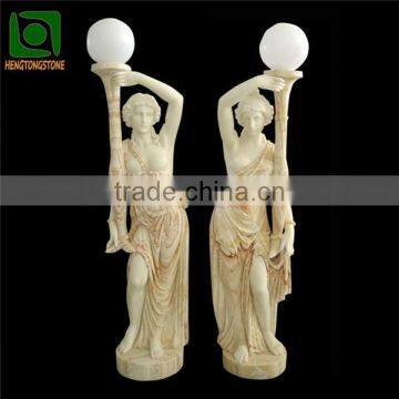 Garden Natural Marble Statue Lamps photo-2