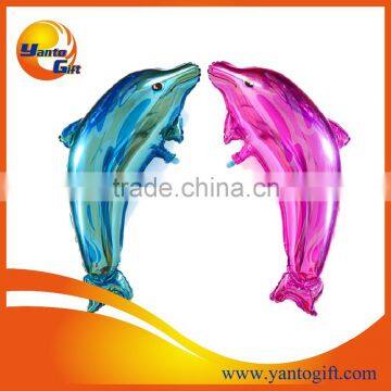 Promotional mylar balloons with dophin shape