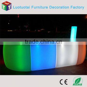 Glowing RGBW Illuminated Color Change Led Straight Bar Counter photo-2
