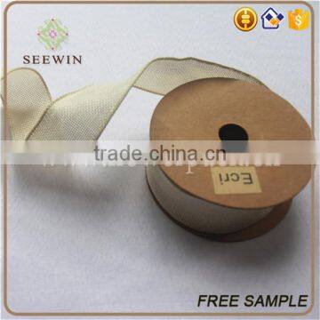 China Textile Wholesale Flax Linen Fabric for Artificial Jute Ribbon photo-3