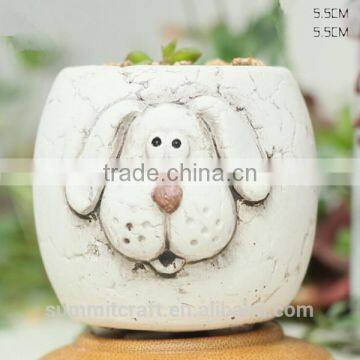 Mini White Zodiac Animal Decorative Succulent Ceramic Flower Pots photo-4