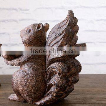 Resin Artificial Cute Squirrel Shaped Bookend photo-3