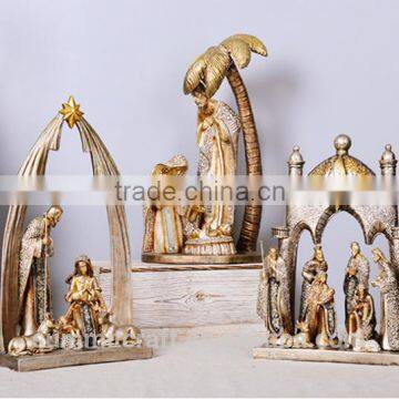 Resin native american nativity sets holy family figurines figures