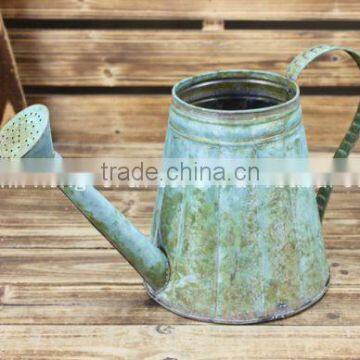 Antique decorative metal watering can