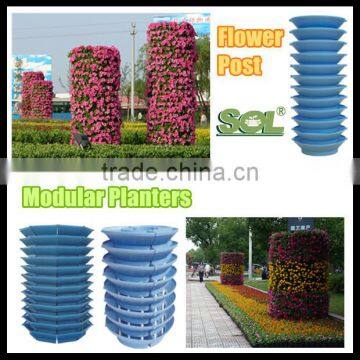 Flower Pots for Sale for Garden Vertical and Lamp Pole Post Decoration Cheap Flower Pots