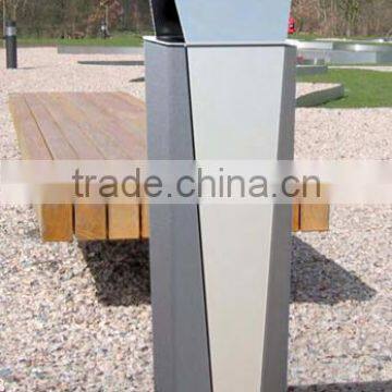 Arlau Outdoor Metal Steel Garbage Bin photo-4