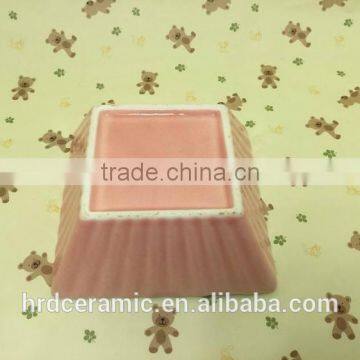 Stocked New Style Restaurant Square Ceramic Plates Dishes / Salad Bowl photo-6