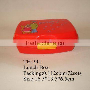 Food grade plastic rectangle square lunch box food container