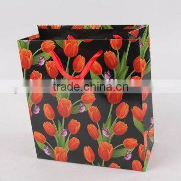 Flower Design Foldable Gift Bag / Shopping Paper Bag photo-3