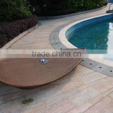 leaf-shaped rattan lounger with fashion style 2012