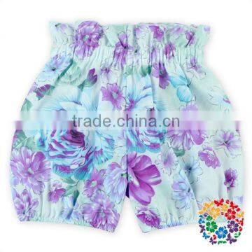 2016 Newborn Baby Girl Clothes Sweet Floral Print High Wasit Candy Bubble Summer Shorts photo-2