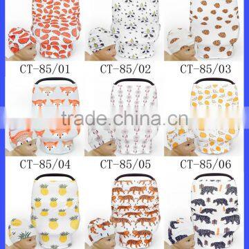Infant Multipurpose Poncho Car Seat High Chair Shopping Cart Protector Stretch Car Seat Cover Nursing Cover photo-4