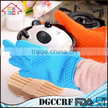 NBRSC Heat Resistant Silicone Glove Cooking BBQ Oven Pot Holder Mitt Kitchen Finger Gloves photo-4