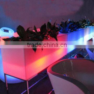 CE ROHS SGS Approved Home and Garden Decoration Plastic Colorful LED Flower Pot With Remote photo-1