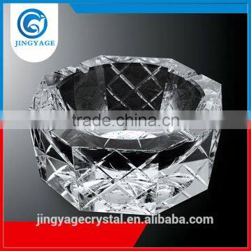 Jingyage factory directly sale unique octagonal crystal ashtray pocket cigar ashtray for travel unique cigar ashtrays