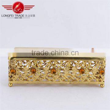 High Quality Acrylic Decorative Gold-coated Tissue Box, Tissue Paper Box, Tissue Storage Box photo-4